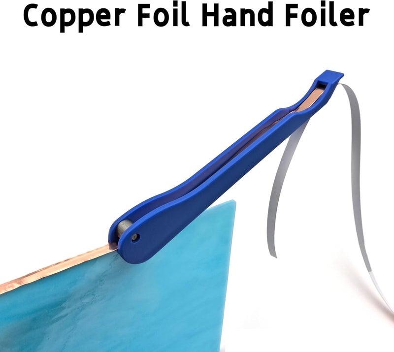 ARTKINGTO Copper Foil Hand Foiler and Foil Dispenser Kits (Dispenser Blue) - Image 3